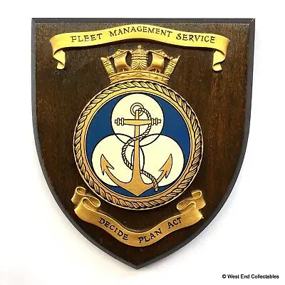 Fleet Management Service Royal British Merchant Navy Ship Plaque Shield Crest A • $56.83