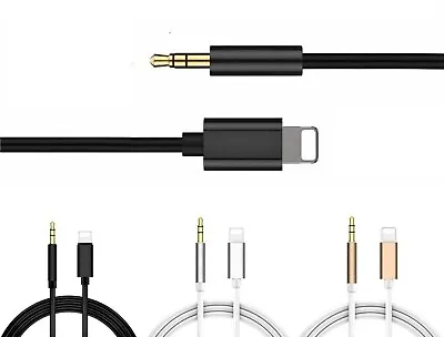 3.5mm Jack AUX Adapter Cable Cord To Car Audio For IPhone 8 X XS 11 12 13 14 PRO • £3.16