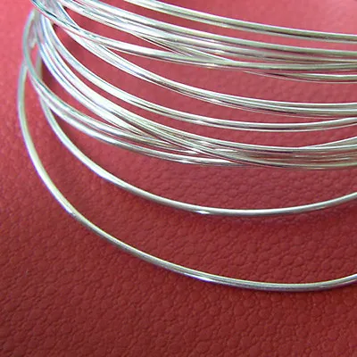 $10.95 • Buy 1 Foot Solid 925 Sterling Silver Wire, 18 Gauge, Round, Dead Soft. Made In USA.