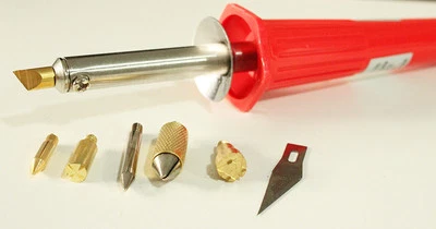 $14.94 • Buy Deluxe Hobby & Crafts Wood Burning Pen Kit Set Soldering Iron Pencil