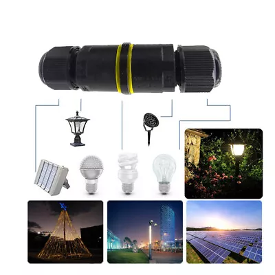 £3.54 • Buy Outdoor 2/3 Pin Junction Box IP68 Waterproof Electrical Cable Wire Connector UK