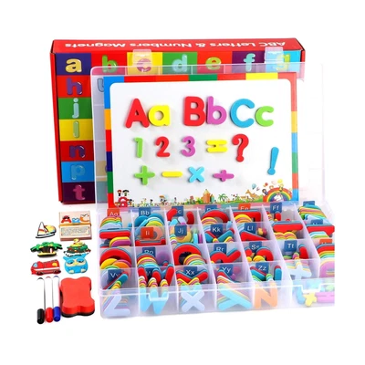 £31.97 • Buy 253 PCS Magnetic Letters And Numbers Kit With Double-Sided Magnetic Board And...