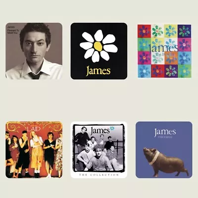 James Band 6 Coaster Set Tim Booth Laid Sit Down Indie Britpop Come Home • £20