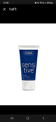 Ziaja Sensitive Skin Firming Night Cream 50Ml OFFICIAL UK • £10.04