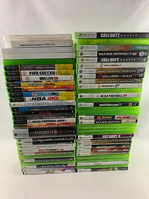 Xbox & Xbox 360 EMPTY Video Game Case Lot Of 62 Pcs Conditions Vary NO DISCS • $70