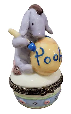 Disney Winnie The Pooh Trinket Box Eeyore Painting Egg Midwest Cannon Falls  • $35