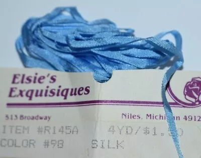 Vintage Silk Tiny Narrow 4MM Ribbon Trim Bisque Dolls Ribbon Works Select Color • $4.49