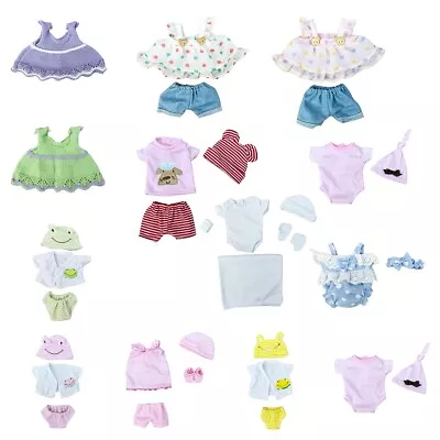 Baby Doll Clothes Fit For 8-11inch Silicone Reborn Girl Dolls Newborn Outfits • $9.99