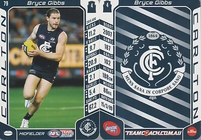 2016 Afl Teamcoach Footy Common Cards Postage Combined • $1