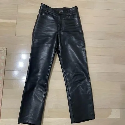 VANSON Riders Leather Pants Size 30 Black BOSTON MASS • $269.99
