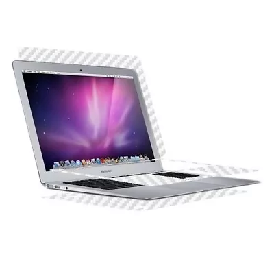 Skinomi Carbon Fiber Silver Skin Cover For Apple MacBook Air 13 In. (2008) • $47.29