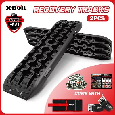 X-BULL Recovery Tracks /Sand Tracks/Mud Tracks/Off Road 10T 4WD Black 4X4 4WD • $94.90