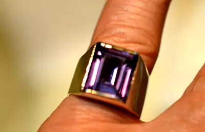 13.16 + Ct MAN'S OR  WOMEN'S RING LAB  ALEXANDRITE 100% COLOR CHANGE 204 • $169.99