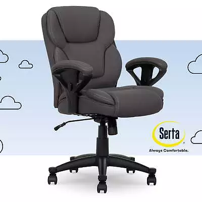 Commercial Grade Task Office Chair Supports Up To 300 Lbs. Dark Gray • $149.96