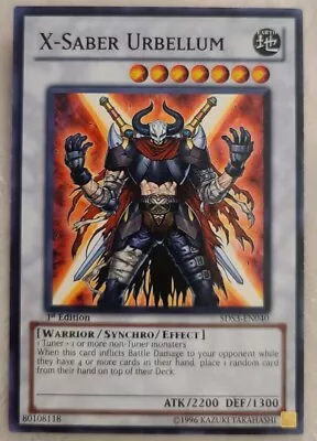 Yu-gi-oh X-saber Urbellum Duel Terminal Ultra Rare  • $2.99