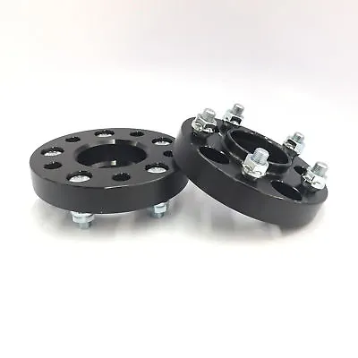 $39.95 • Buy 2pc 25mm Black Hubcentric Wheel Spacers 5x114.3 Fits Civic Accord S2000 RSX TSX