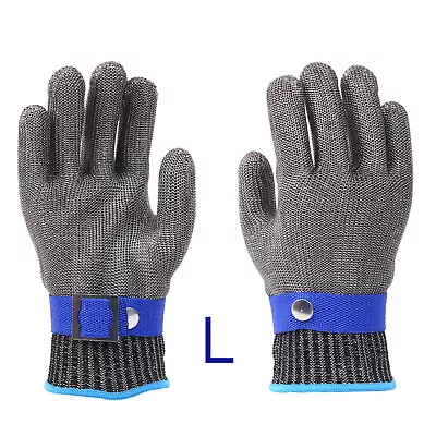 Cut Proof Stab Resistant Glove Stainless Steel Metal Mesh Butcher Safety Gloves. • $9.68