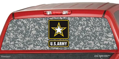 $47.20 • Buy US ARMY CAMO Rear Window Graphic Decal Sticker Tint Truck SUV Camouflage Pattern