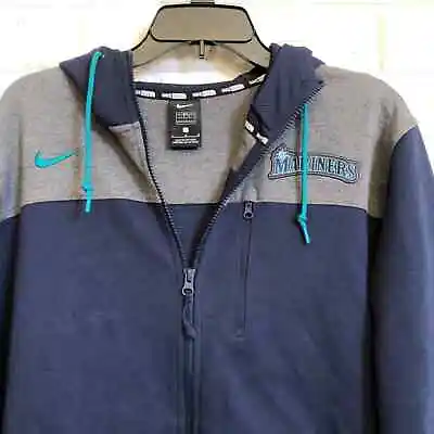 Nike Hoodie MLB Seattle Mariners Zip Up Jacket Size L • $56.10