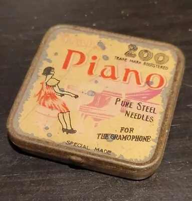 Japanese Gramophone Phonograph Needle Tin Nadeldose Piano • $38