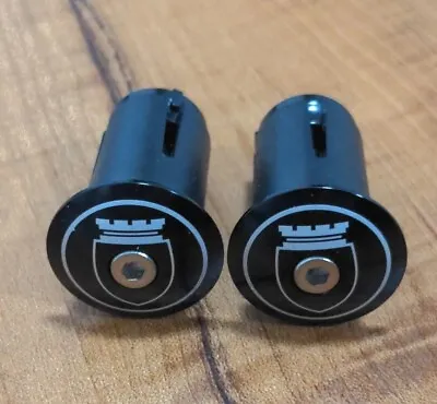 Silca Alloy Bar End Plugs - Pair Black -For Road/MTB Bike🚴 Handlebars -NEW- 🆕 • $12.99