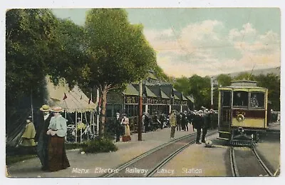 Manx Railway Laxey Station Isle Of Man Vintage Postcard M19 • £3.99