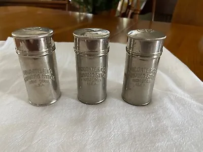 ThreeANTIQUE Vintage Colgate & Co Shaving Stick New York USA Tin Container Empty • $8.99