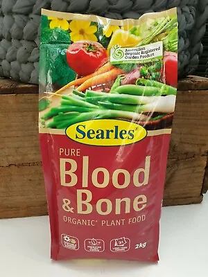 $13.49 • Buy Outdoor Garden Patio Fertiliser Searles Pure Blood & Bone Organic Plant Food 2kg