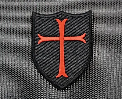 $10.95 • Buy Premium Embroidered Crusader Cross Shield Navy SEAL DEVGRU Morale Patch