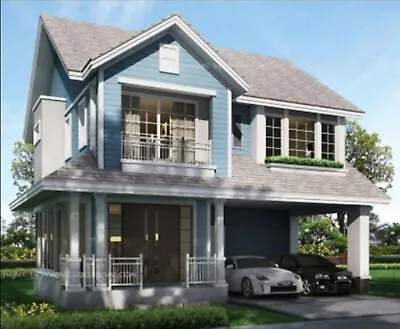 Custom Modern House Home Building 3 Bedroom & 3 Bathroom Plans With Garage CAD • $29.99
