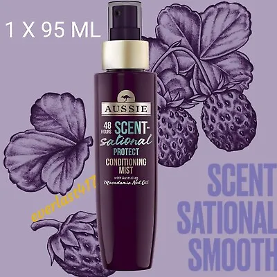 £15.21 • Buy Aussie Smooth Conditioning Mist Scent-Sational 48hrs With Macadamia Nut Oil 95ml