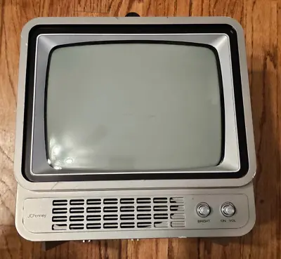 VERY RARE Vintage Retro JC Penny Portable TV  1982 Clean 6 • $74.95