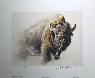 $79.91 • Buy Robert BATEMAN Bison Study LTD Edition Art Print MINT Certificate Chief Buffalo
