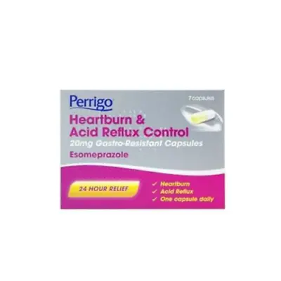 Perrigo Heartburn & Acid Reflux Control Capsules 20mg 7 • £3.15