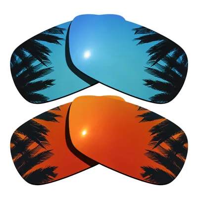 Ice Blue&Orange Red Polarized Replacement Lenses For-Oakley Crosshair 2.0 • $29.69