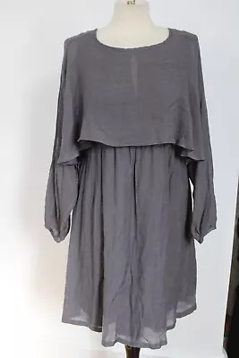 NWT Maternal America S Gray Layered Long Sleeve Maternity Dress • $39.99