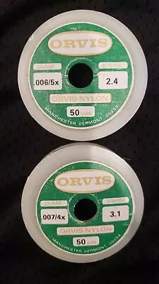 Antique Orvis Fly Leader Material TWO SPOOLS • $40