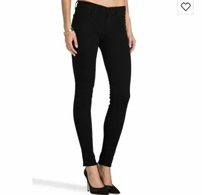 J Brand Jeans Mid-Rise Super Skinny Seriously Black NWT Sz.23 • $79.99