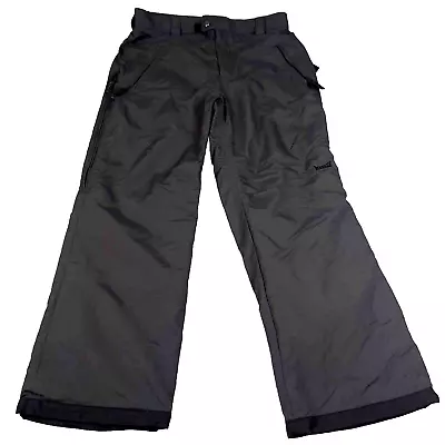 Marker Ski Snow Pants Lined Mens Large Snowboarding Winter Black Nylon Retro Y2K • $26.97