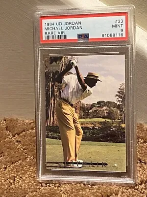 1994 UD Upper Deck Rare Air Michael Jordan MJ PSA 9 #33 Golf Card LOW POP • $69.95