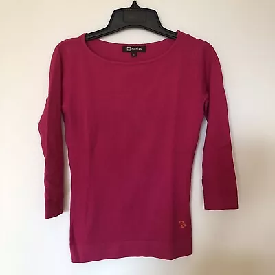 PreLoved: Monton Knit Top Dark Pink Size S • $6.23