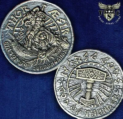 Thor Viking Norse God Of Thunder Valhalla Nordic Ancient Coin • $25.95