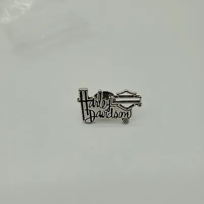 Harley Davidson Silver Tone Logo Pin • $6.99