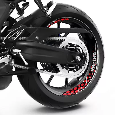 Red Rim Stickers Motorcycle S25B For GSX-R 750 GSXR600 04 05 06 07 08 09 10 • $32.53