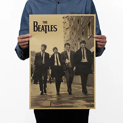 Retro Antique Poster Vintage Style Wall Decor Picture The Beatles Fast Post • $6.99