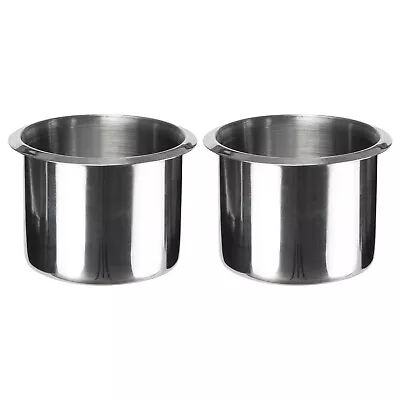 2x Stainless Steel Cup Drink Holders For Marine Boat Car Truck Camper RV • $8.26