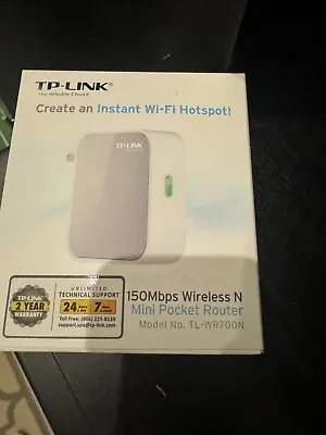 TP-Link TL-WR700N 150Mbps Wireless 802.11n Mini Pocket Router • $9.95