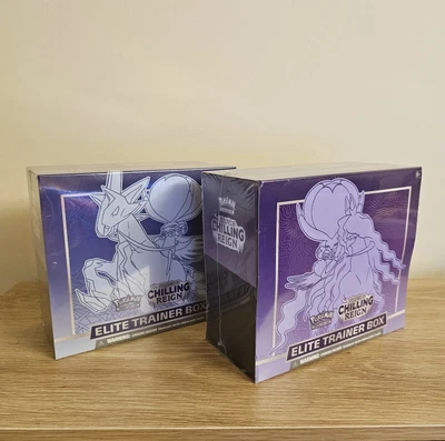 $139 • Buy POKEMON - Sword & Shield Chilling Reign Elite Trainer Boxes Set/Pair