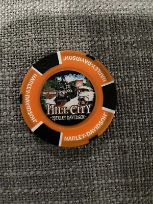 ⭐HARLEY DAVIDSON Hill City  SOUTH DAKOTA DEALER POKER CHIP • $6.99