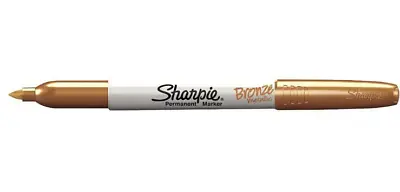 Sharpie Permanent Marker Pens Fine Bullet Point Tip Coloured Metallic Black  • £2.79